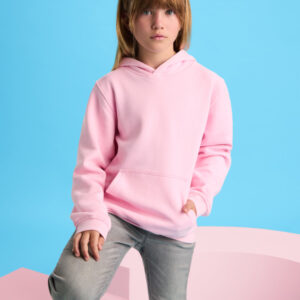 sweatshirt com capuz liso (rapariga)